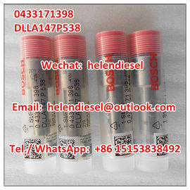 China Genuine Brand New BOSCH injector nozzle 0433171398 , 0 433 171 398 , DLLA147P538 , DLLA 147 P 538 , Bosch original supplier